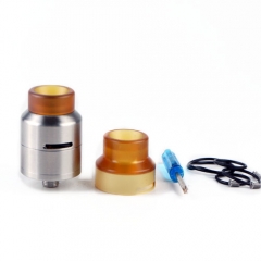 GOON LP Styled RDA Rebuildable Dripping Atomizer with Extra Cap by SER - Silver