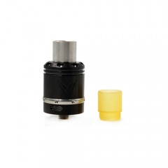 Vaux Style 24mm Rebuildable Dripping Atomizer w/ Pei Drip Tip- Black
