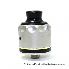 Resurrection V2 Style 316SS RDA Rebuildable Dripping Atomizer w/Bottom Feeding Pin by SXK (Triple Post Version)- Silver
