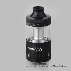 Authentic Steam Crave Aromamizer Supreme V2 25mm RDTA Rebuildable Dripping Tank Atomizer - Black