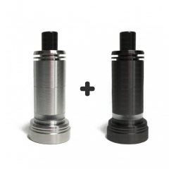 Ulton Das Tank Ding Style Rebuildable Tank Atomizer 6ml Edition with Logo - Black and Silver
