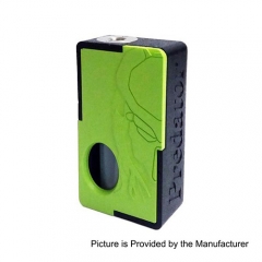 Authentic Yiloong Predator 3D Print BF Squonk 13ml Capacity Mechanical Box Mod - Black + Green