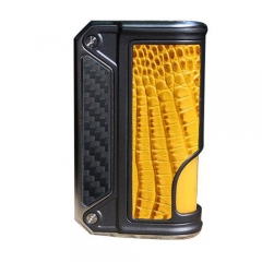 Authentic Lost Vape Therion BF Squonker DNA75C TC VW APV Box Mod - CF+ Yellow Crocodile