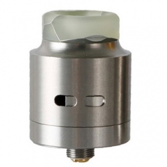 Authentic Wismec Guillotine 24mm RDA Rebuildable Dripping Atomizer - Silver + White Resin