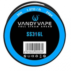 Authentic Vandy Vape 316L Stainless Steel 24AWG Heating Wires