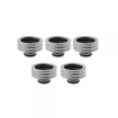 Stainless Steel 510 to 810 Drip Tip Adapter 5pcs- Silver