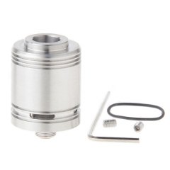 N22 Styled 22MM RDA Rebuildable Dripping Atomizer - Silver