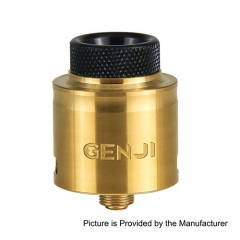 Authentic Tigertek Genji 24mm RDA Rebuildable Dripping Atomizer - Gold