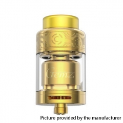 Authentic Gemz Prime Mover 24mm RTA Rebuildable Tank Atomizer 3ml - Gold