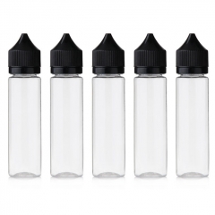 PET Empty Dropper Bottle for E-liquid (5-Pack) 60ml