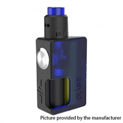 Authentic Vandy Vape 24mm Pulse BF 18650/20700 Squonk Box Mod + Pulse 24 BF RDA Kit w/8ml Bottle - Frosted Blue