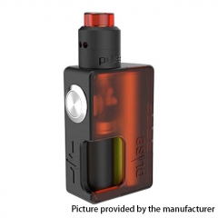 Authentic Vandy Vape 24mm Pulse BF 18650/20700 Squonk Box Mod + Pulse 24 BF RDA Kit w/8ml Bottle - Frosted Red