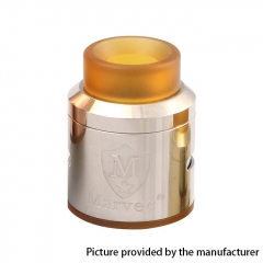 Authentic Marvec Dark Knight 24.5mm RDA Rebuildable Dripping Atomizer w/ BF Pin - Silver