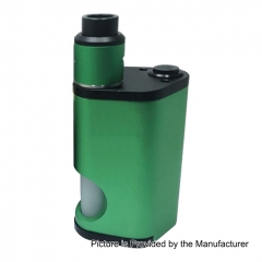 Drip Goon Box Style 24mm Mechanical Squonk Box Mod + Goon 1.5 Style RDA Kit w/8ml Bottle - Green