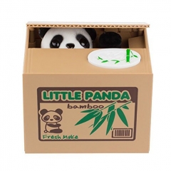 Money Bank Stealing Coin Bank Saving Money Box Case Piggy Bank Toys Cute Electric Square Panda