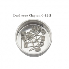 Vapor Storm Pre-Made 316SS Dual-Core Clapton Coils (28GAx2+32GA) 0.42ohm (10pcs)