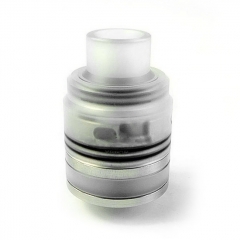Kindbright Flave 24mm Style 316SS RTA Rebuildable Tank Atomizer w/ BF Pin - Translucent