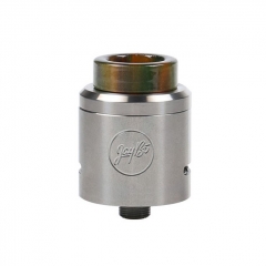 Authentic Wismec Guillotine V2 24mm RDA Rebuildable Dripping Atomizer w/ Bf Pin - Silver