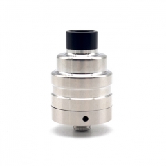 Lysen Vazzling Duetto Reborn Style 22mm RDA Rebuildable Dripping Atomizer w/ BF Pin - Silver