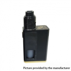 SOB V2 Style 18650 Squonk Mechanical Box Mod + Outlaw Style RDA Kit  w/8ml Bottle - Black