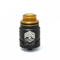 Authentic Cool Vapor Cavalry 24.5mm RDTA Rebuildable Dripping Tank Atomizer w/ BF Pin 3ml - Black