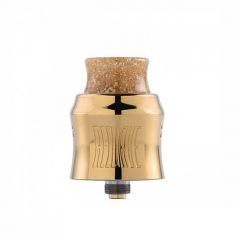 Recurve Style 24mm RDA Rebuildable Dripping Atomizer w/ BF Pin - Gold