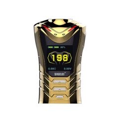 Authentic Sigelei Sobra 198W TC VW Variable Wattage Box Mod (Electroplating Edition) - Gold