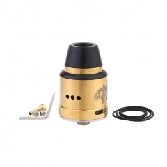 Vapebreed Atty V2 Style 24mm RDA Rebuildable Dripping Atomizer w/BF Pin - Gold