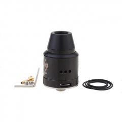 Vapebreed Atty V2 Style 24mm RDA Rebuildable Dripping Atomizer w/BF Pin - Black