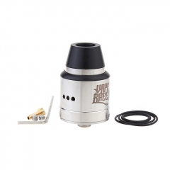 Vapebreed Atty V2 Style 24mm RDA Rebuildable Dripping Atomizer w/BF Pin - Silver