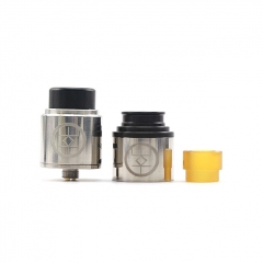 Authentic Advken Breath 24mm RDA Rebuildable Dripping Atomizer w/ BF Pin - Silver