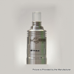 Caiman Style MTL 22mm 316SS RDA Rebuildable Dripping Atomizer - Silver