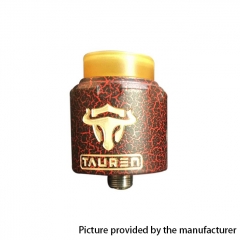 Authentic Thunderhead Creation THC Tauren RDA 24mm RDA Rebuildable Dripping Atomizer w/BF Pin - Cracked Red