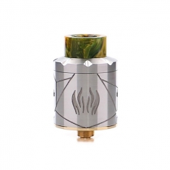 Authentic Avidvape Ghost Inhale 24mm RDA Rebuildable Dripping Atomizer w/BF Pin - Silver
