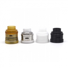 Lysten S B2K RSA V5 Style 23mm 316SS RDA Rebuildable Dripping Atomizer w/ BF Pin - Silver