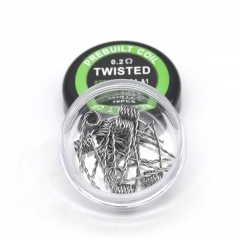 Authentic Pirate Coil Pre-made Twisted Coil Kanthal A1 24GA 0.2ohm Stainless Steel Coil 3.0mm (10-pack)