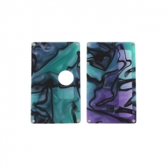 SXK Replacement Front + Back Cover Panel for BB 60W/70W Mod - Purple Grren