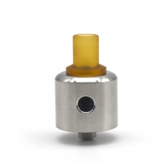 ULTON Convergent Style 22mm RDA Rebuildable Dripping Atomizer w/ BF Pin/ Drip Tip - Silver