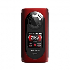 Authentic Laisimo Vapsoon-Spin 208W TC VW Variable Wattage Box Mod - Red