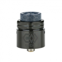 Authentic Ehpro Lock 24mm RDA Rebuildable Dripping Atomizer w/BF Pin - Black