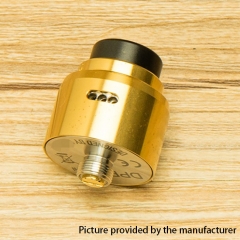 DPRO Mini Style 22mm RDA Rebuildable Dripping Atomizer w/BF Pin - Gold
