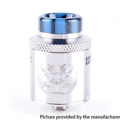 Drop Dead Style 24mm RDA Rebuildable Dripping Atomizer w/ BF Pin - Silver