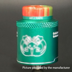 Drop Dead Style 24mm RDA Rebuildable Dripping Atomizer w/ BF Pin - Green