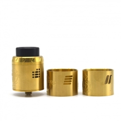 Kindbright Centurion V2 316SS 30mm Style RDA Rebuildable Dripping Atomizer w/ BF Pin - Gold