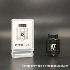 BTFC Style 25mm RDA Rebuildable Dripping Atomizer w/ BF Pin - Black