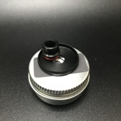 Replacement DEE Mod Style 510 Drip Tip + 22mm Beauty Ring - Black