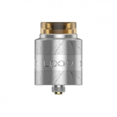 Authentic Loop V1.5 24mm RDA Rebuildable Dripping Atomizer w/ BF Pin - Silver