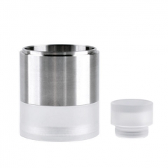 ULTON Replacement Tank + Shield + Drip Tip for VG Extreme RTA 23mm #3- Silver