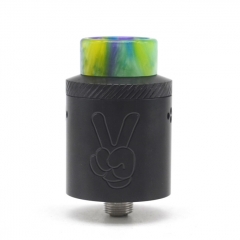 Yup Style 24mm RDA Rebuildable Dripping Atomizer w/BF Pin - Black