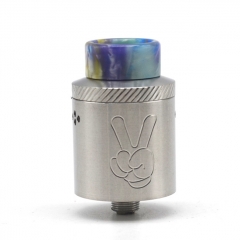 Yup Style 24mm RDA Rebuildable Dripping Atomizer w/BF Pin - Silver